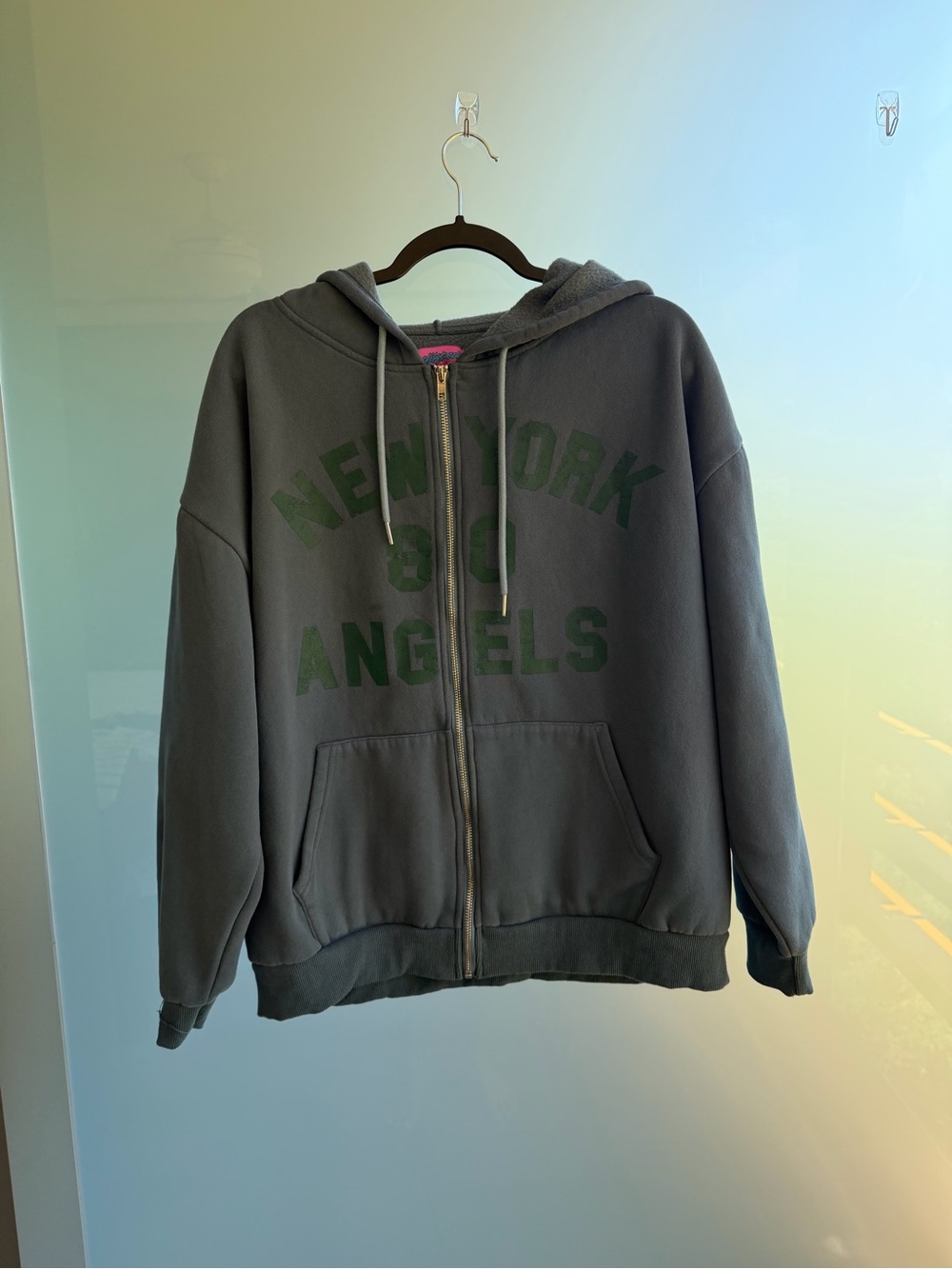 Edikted New York Angels Zip Up Hoodie - Picture 2 of 6